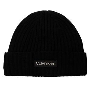 Calvin Klein Ribbed Golf Beanie / Black